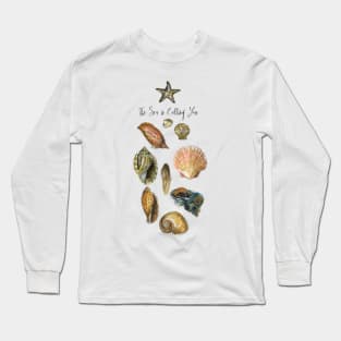 The Sea is Calling You Long Sleeve T-Shirt